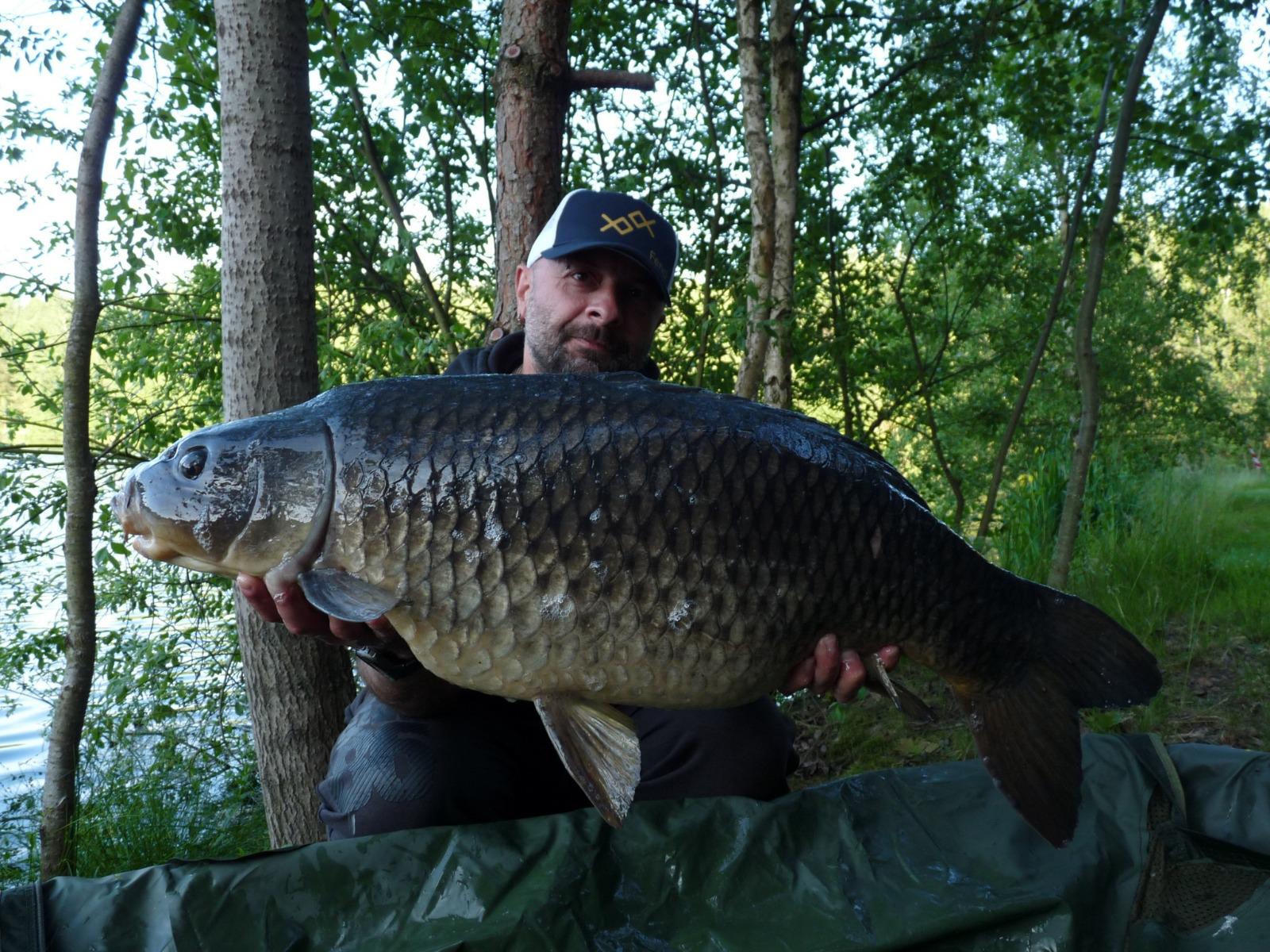 Šupinatý kapr chycený na Prehistoric boilie
